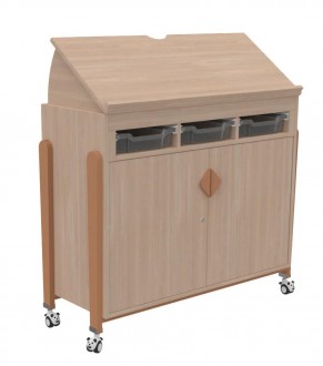 Meuble pour enseignant plateau inclinable k'briol 